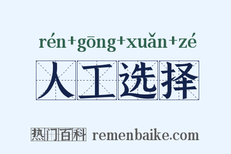 人工选择是什么意思的图片